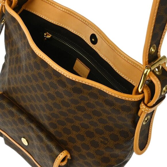 Celine Brown Macadam Shoulder Bag - Picture 8 of 10